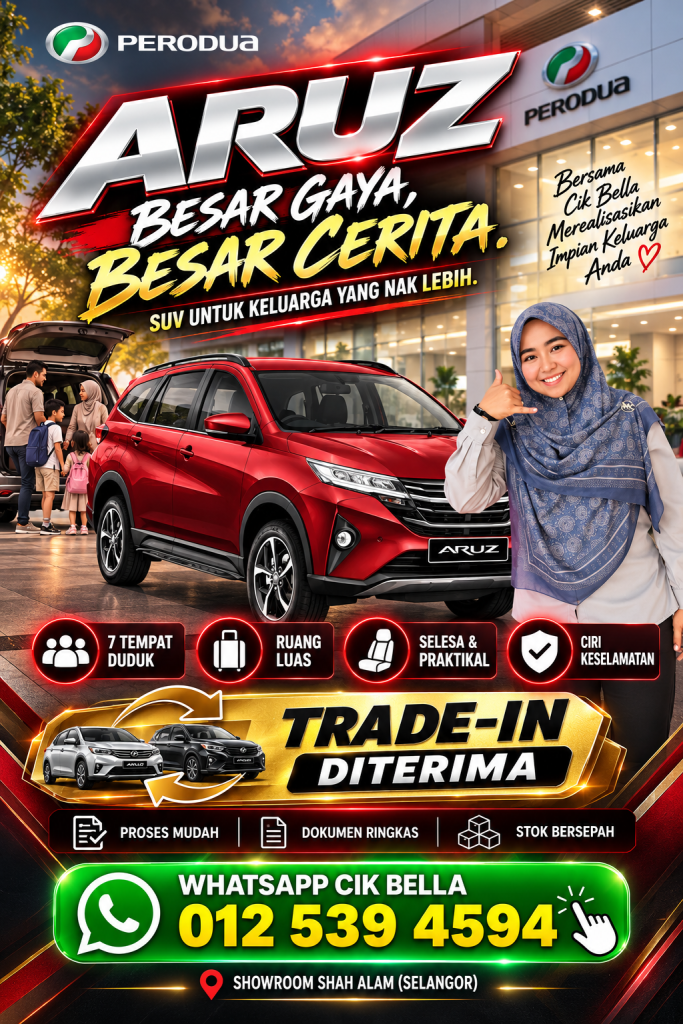 Perodua Aruz Shah Alam Cik Bella