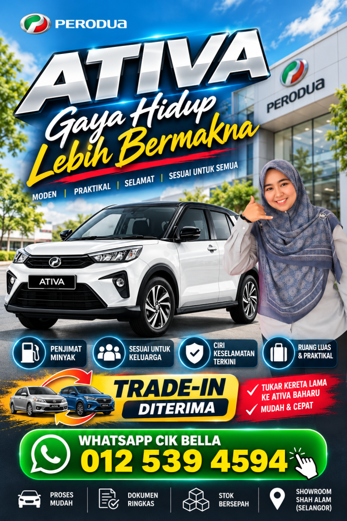 Perodua Ativa Shah Alam Cik Bella