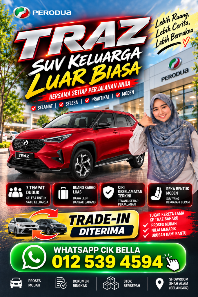Perodua Traz Shah Alam Cik Bella